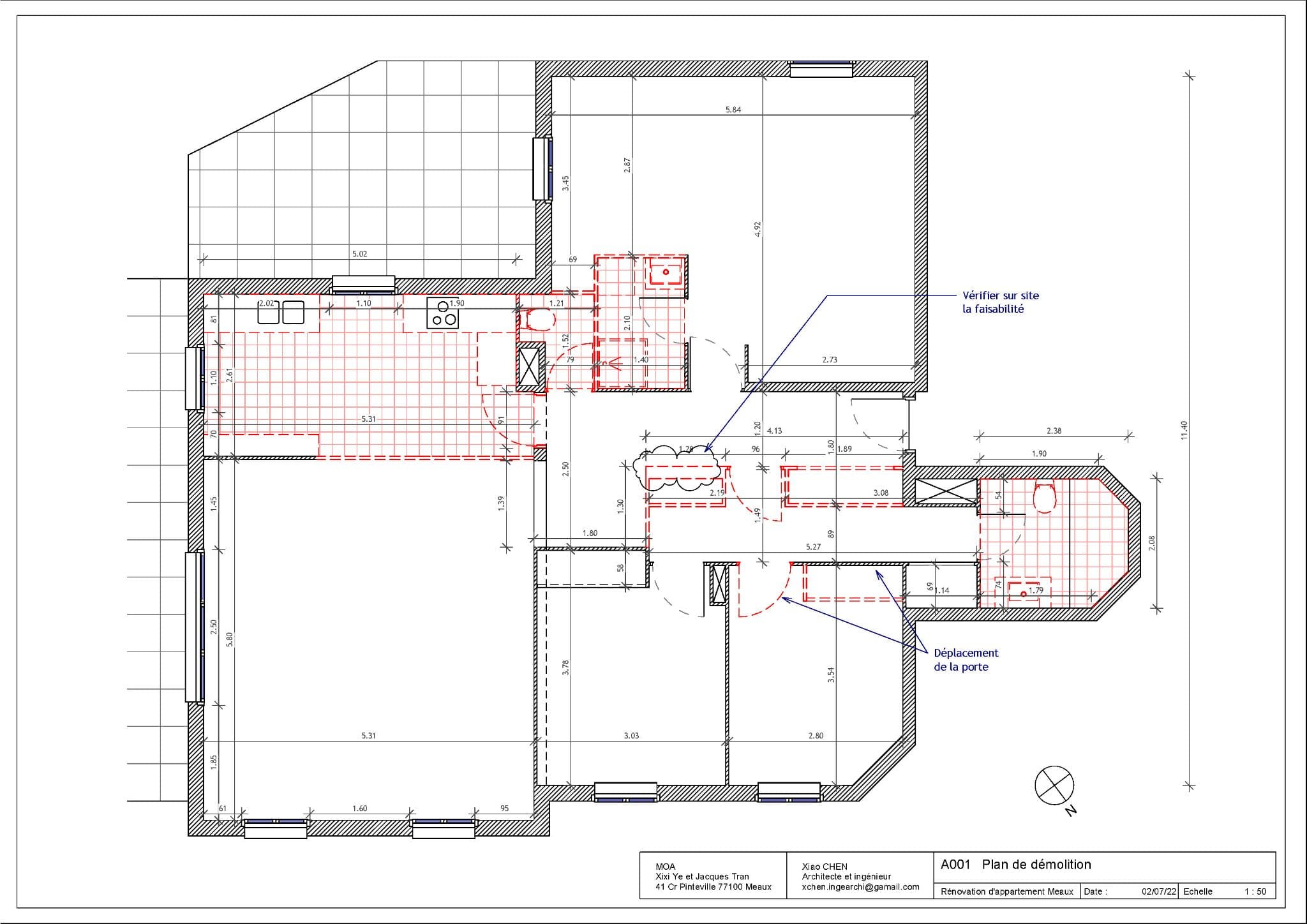 RÉNOVATION APPARTEMENT — Meaux — plans conception, vue 15