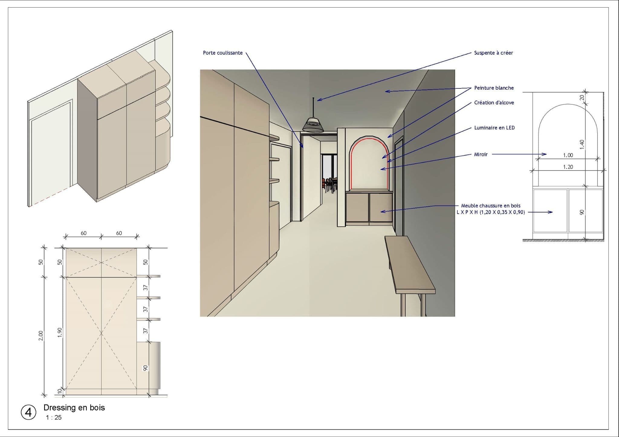 RÉNOVATION APPARTEMENT — Meaux — plans conception, vue 18